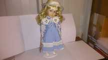 boneca de porcelana fiona (original feita à mão) 45cm de altura