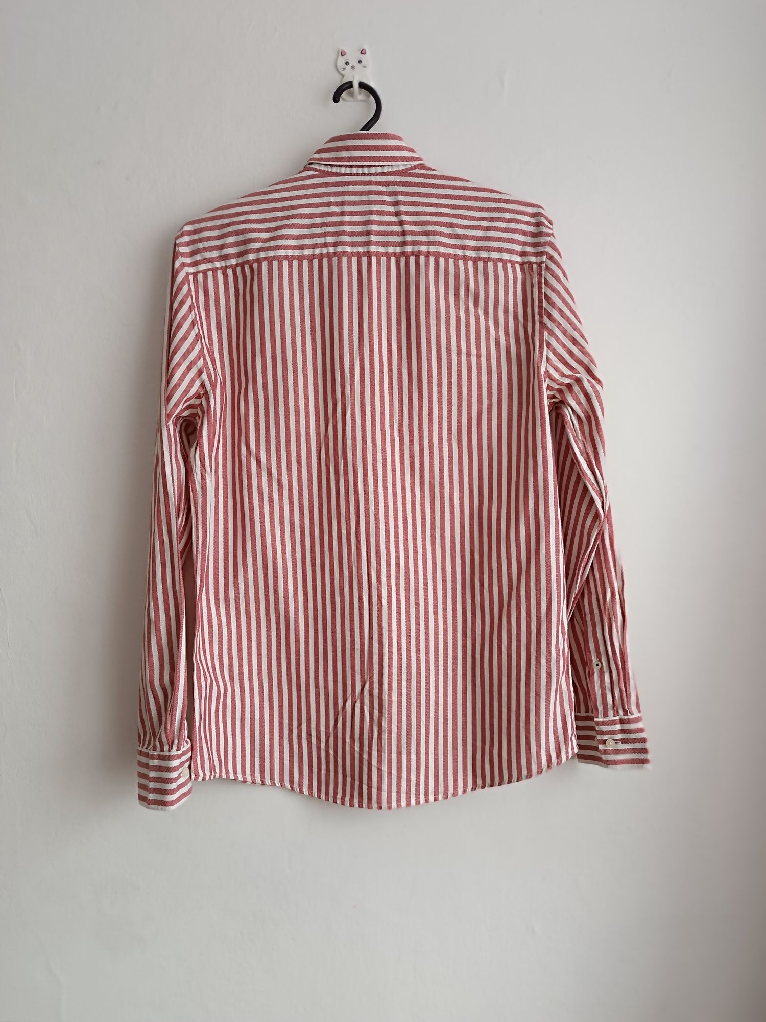 Męska koszula w paski bawełniana H&M Premium M 39/40