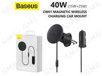 Бездротовий АЗП BASEUS CW01 Magnetic Wireless Charging Car Mount 40W