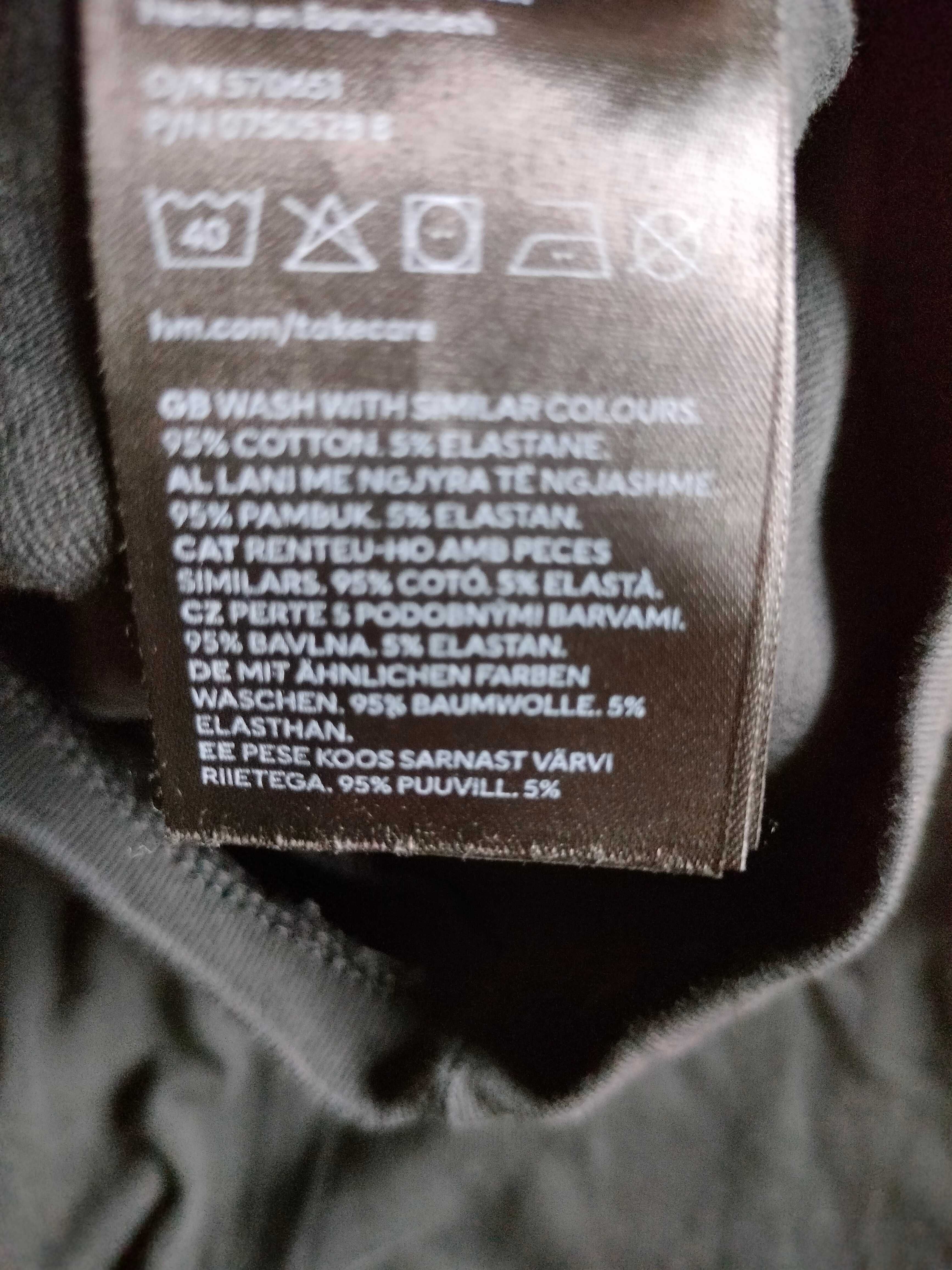 Czarne legginsy H&M 134 cm