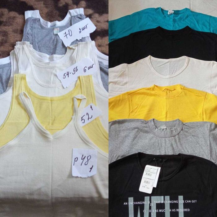 Бавовняні майки та футболки