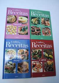 Conjunto de 4 livros "As melhores Receitas"