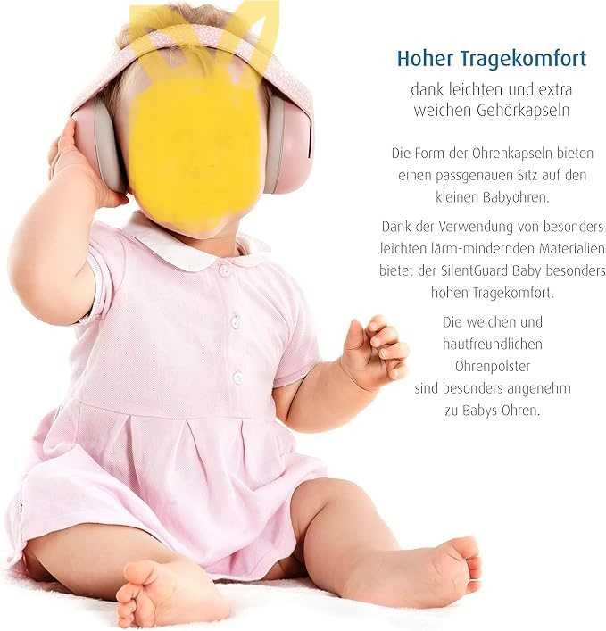 Reer SilentGuard Baby Słuchawki Nauszniki Ochronne dla Niemowląt Reer