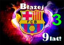 Pan Opłatek na tort - Piłka Nożna FC BARCELONA A4