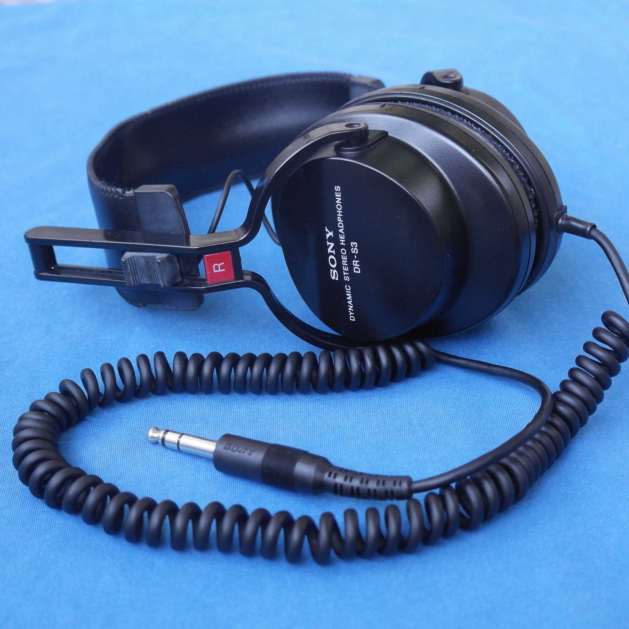 Наушники Vintage SONY DR-S3 Dynamic Stereo Headphones Japan 1979