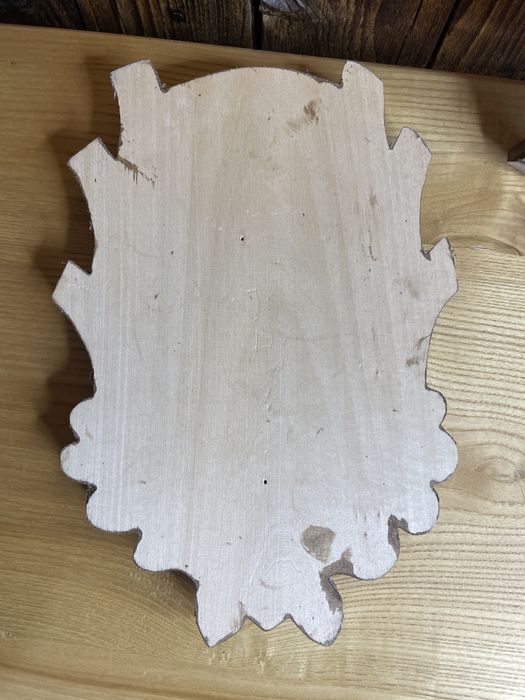 Deska pod poroże koiołka bejcowana malowana drewniana