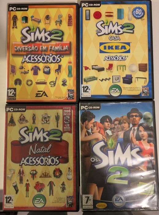 Pack 4 jogos Sims 2 para computador