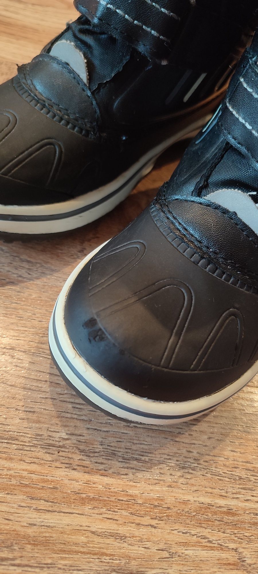 Buty zimowe śniegowce nieprzemakalne 29 czarne zima