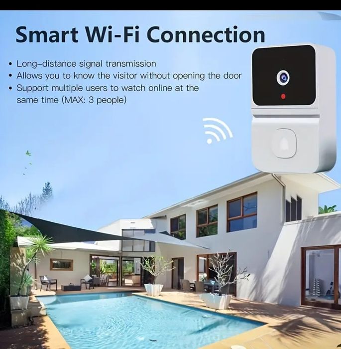 Inteligentny dzwonek z kamerą wifi wideodomofon