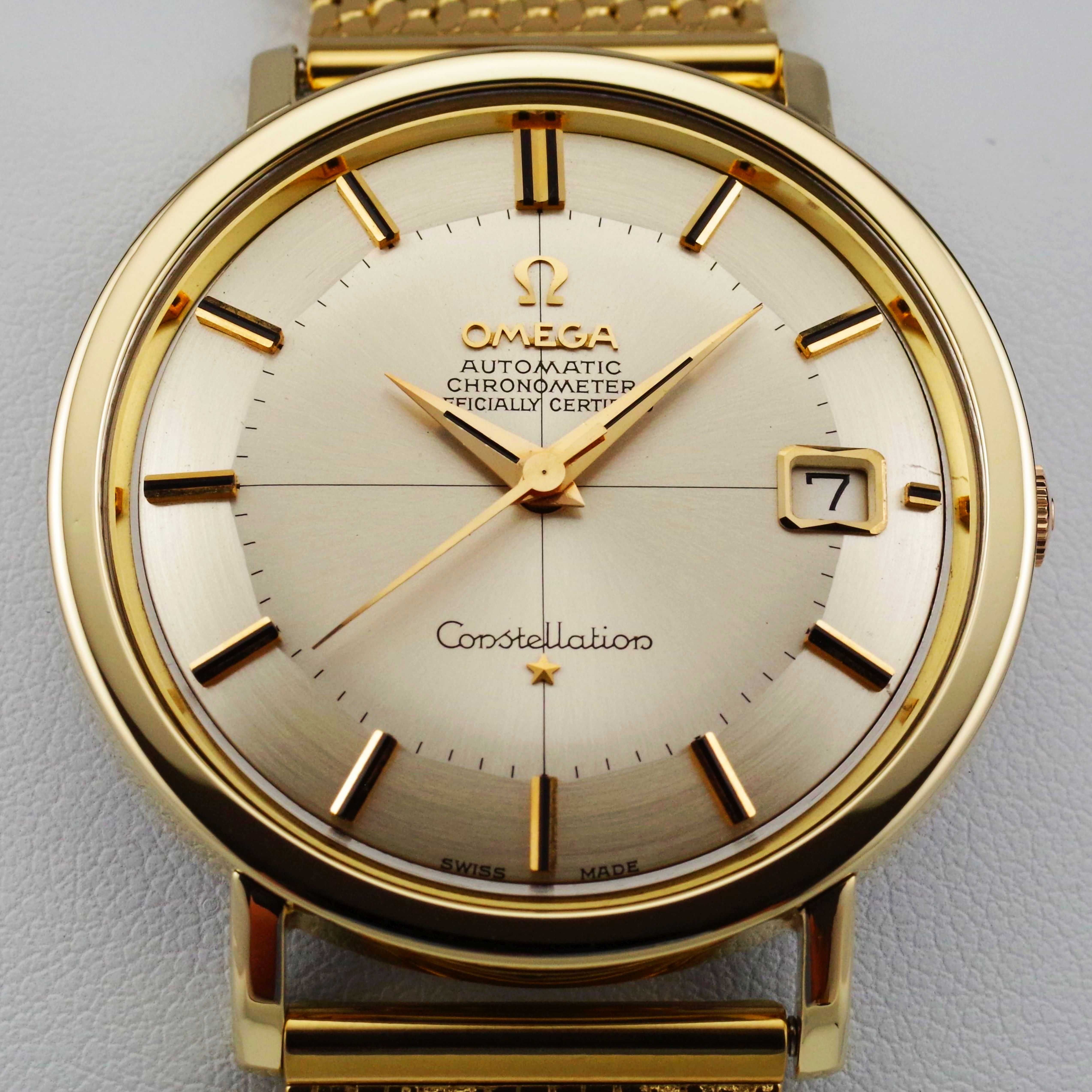 OMEGA CONSTELLATION PiePan c.561(1) zegarek męski VINTAGE 18K/SS AUTO