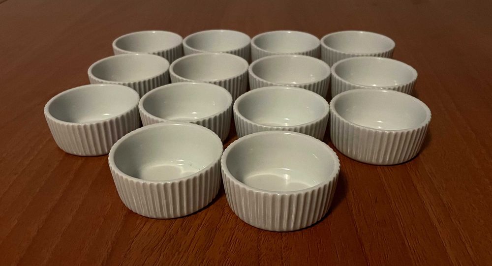 Tacinhas redondas para aperitivos