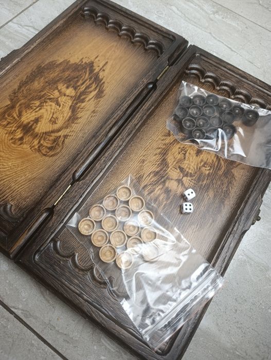 Нові нарди з натурального дуба 40х40см