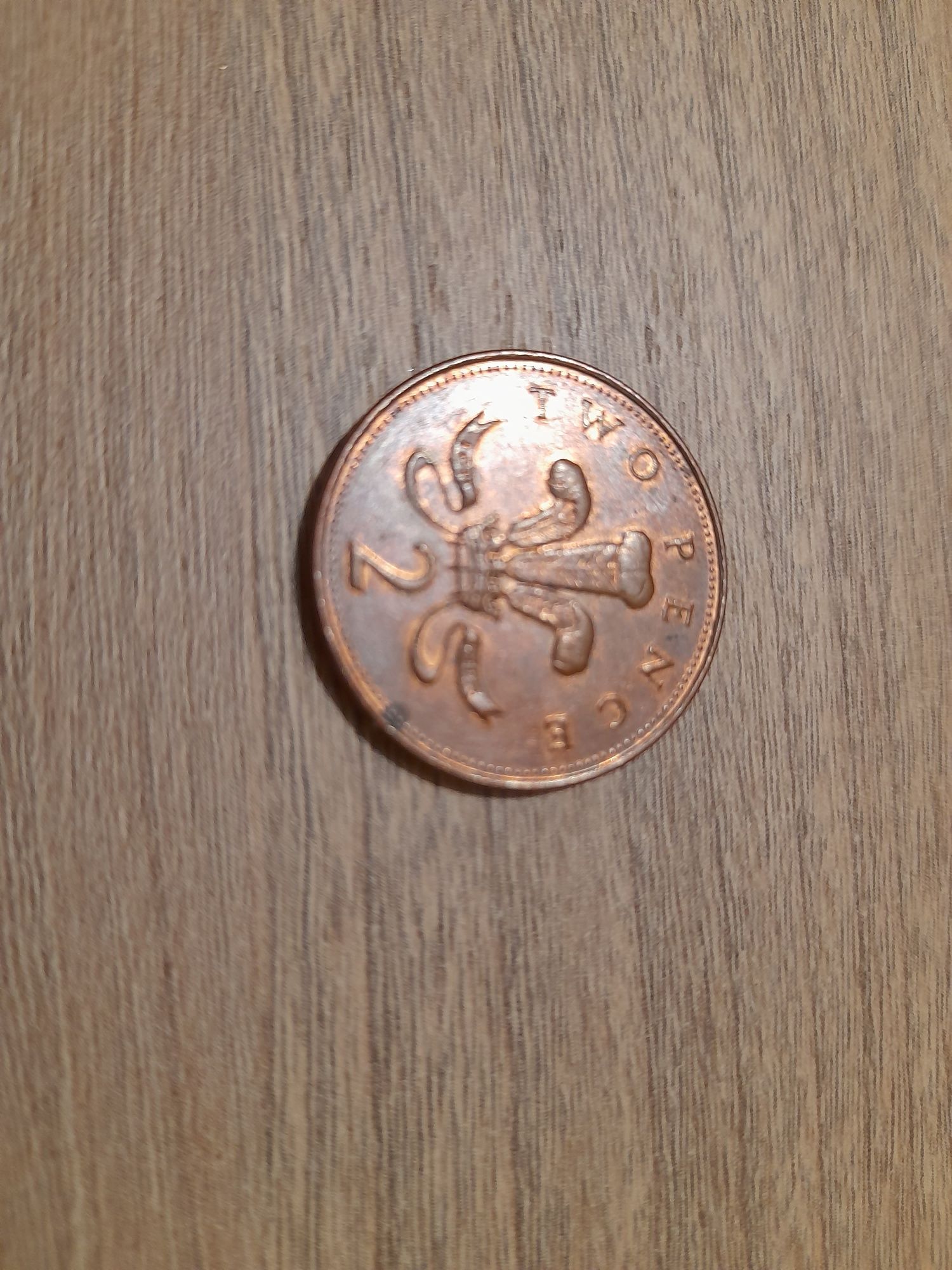 Moneta angielska Two Pence 1999