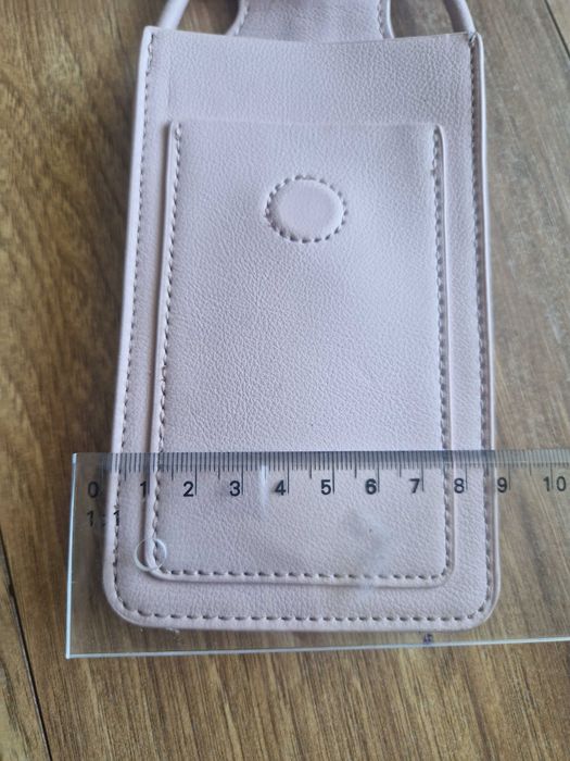 Saszetka Etui torebka na telefon pudrowy róż