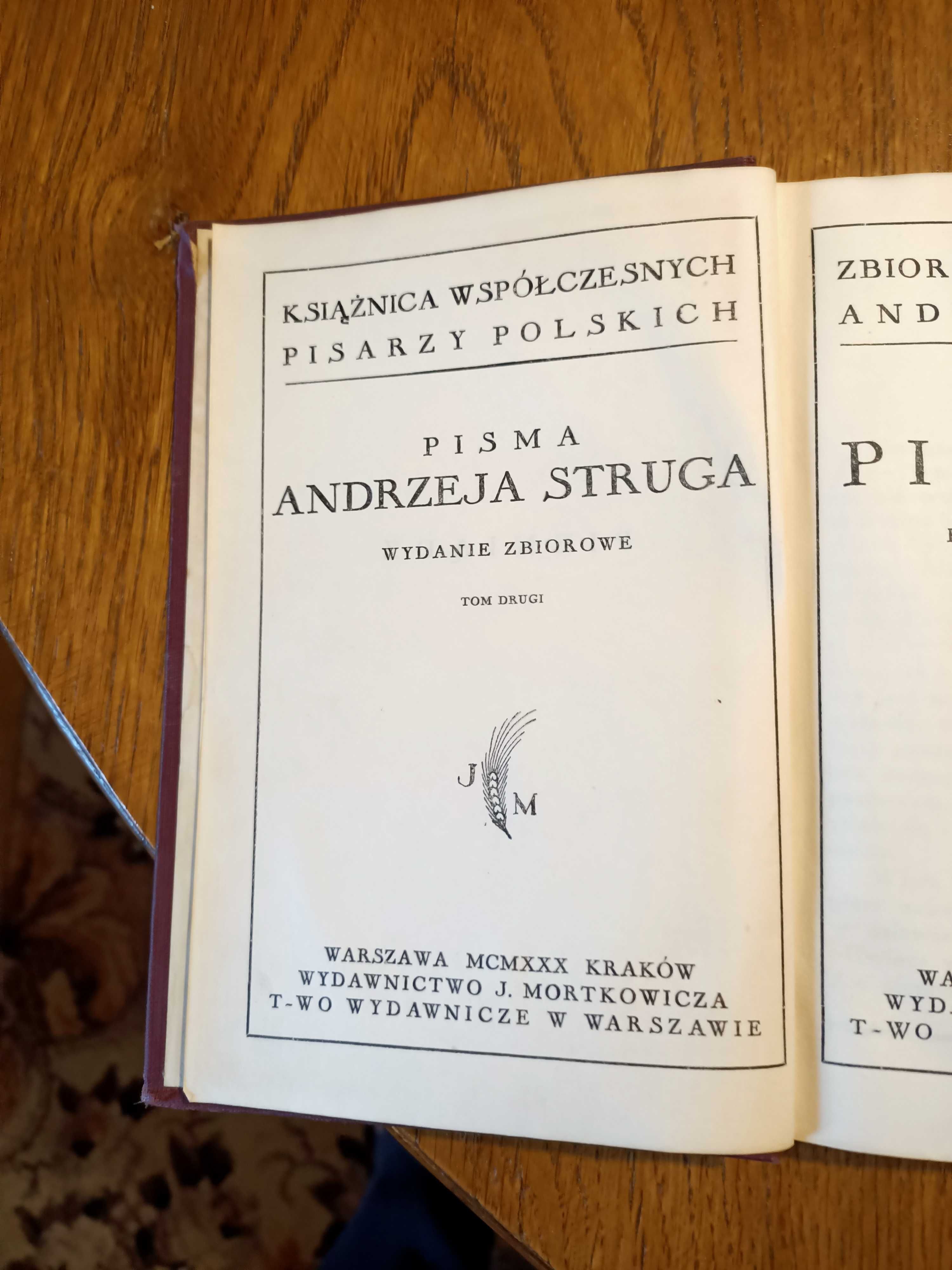 Książka A.Strug " Pieniądz" tom 2 wydanie 1930r