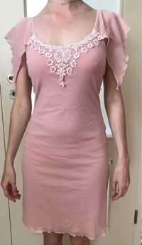 Jasno - różowa sukienka koktajlowa rozmiar S/XS