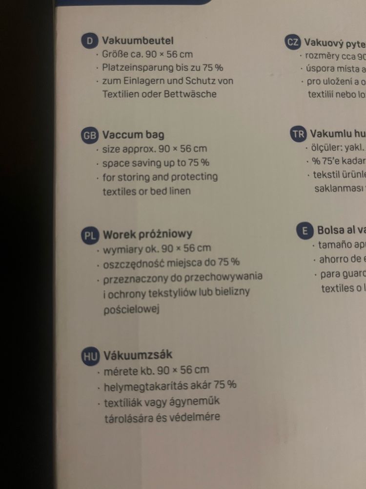 2 worki prozniowe, nowe