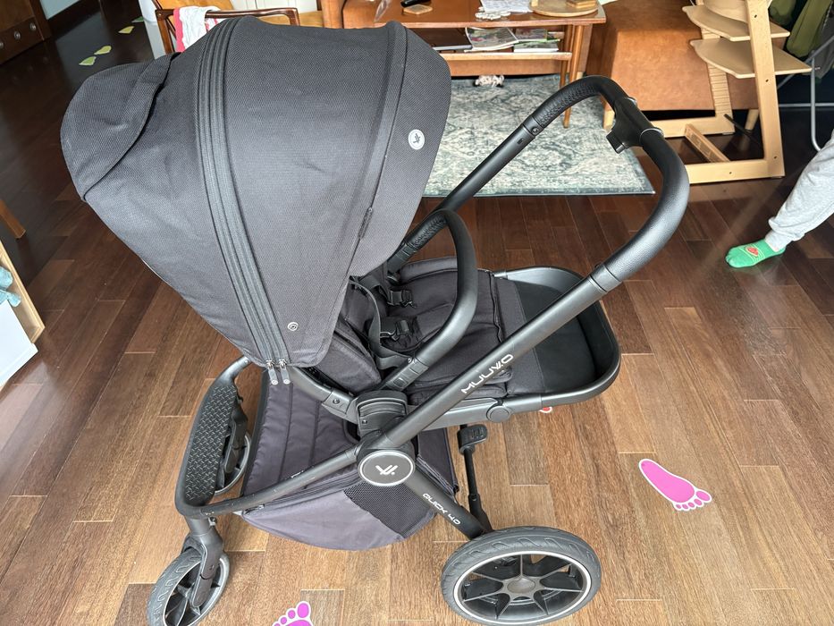 Muuvo Quick 4.0 Classic Black 2w1 spacerówka +gondola