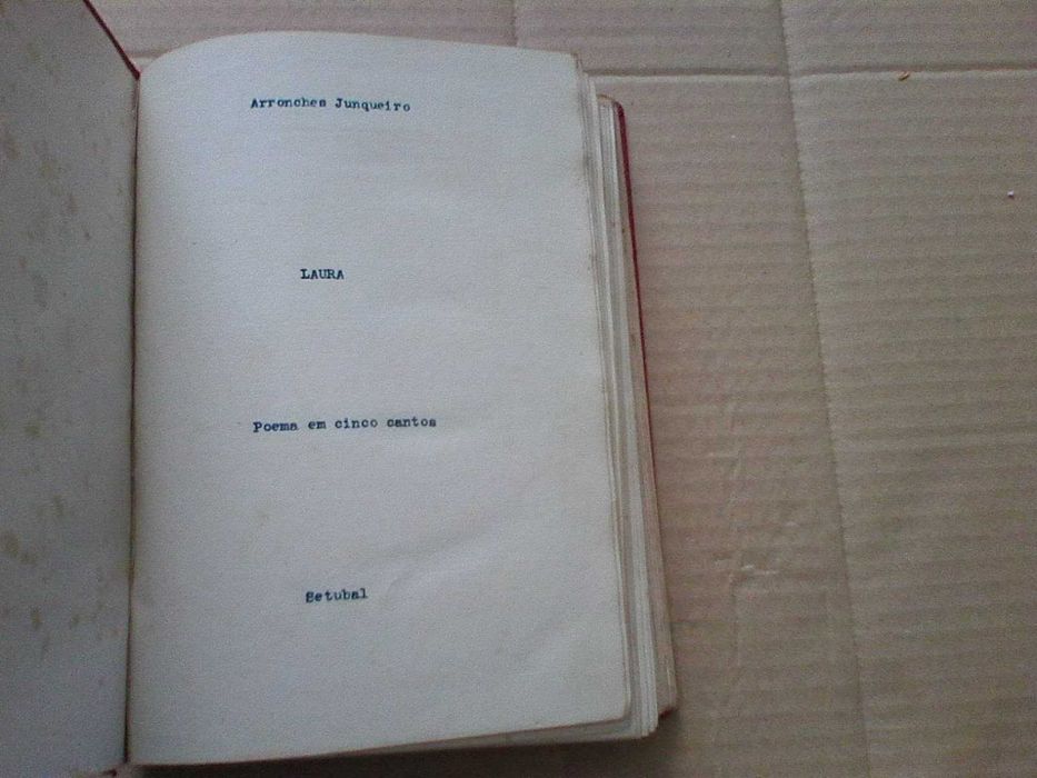 Laura - Arronches Junqueiro - Dedicatória