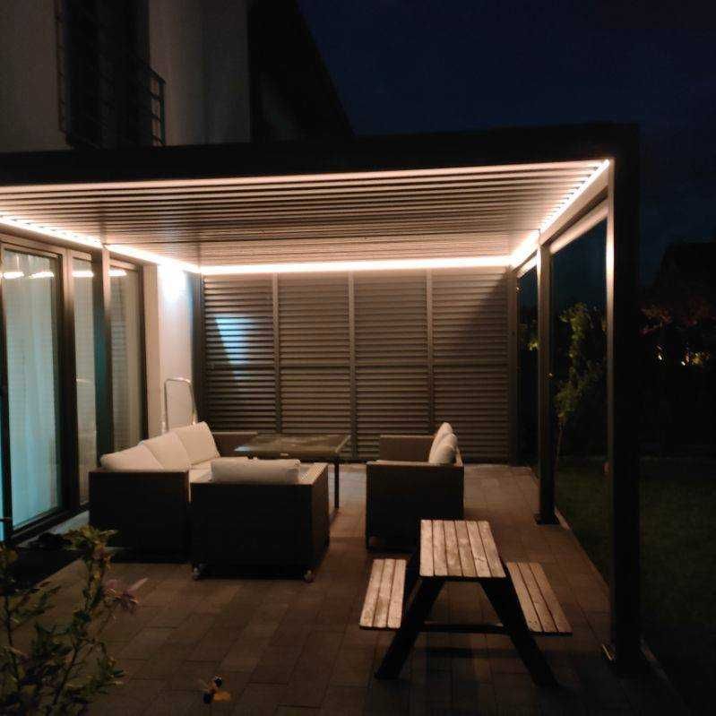 Pergola Ogrodowa Aluminiowa 3x4 Zadaszenie Tarasu Lamele