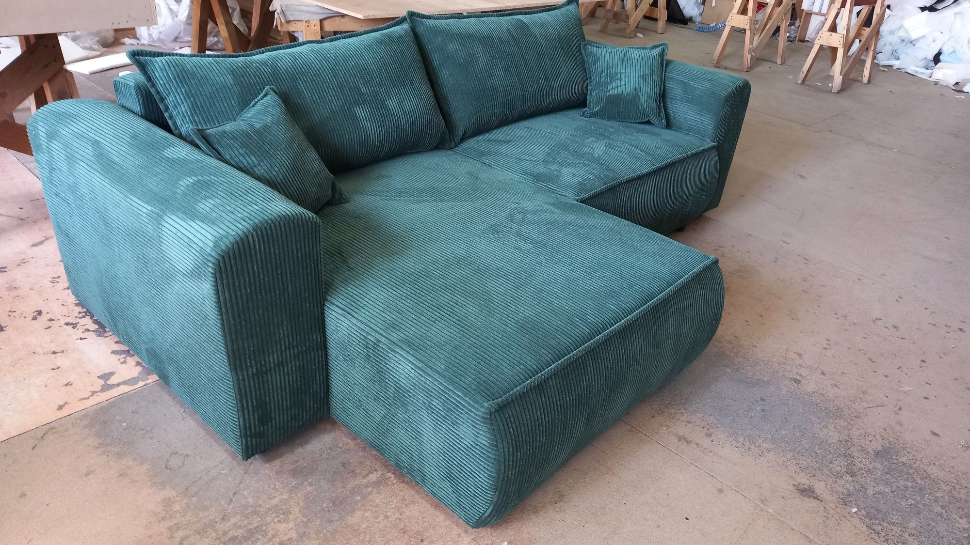Narożnik Berlin Sztruks Dostawa 5-7 dni 255x160 Funkcja spania