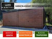 Garaż Blaszany ORZECH - Garaże Blaszane | Wiaty | Hale | - ESSTAL