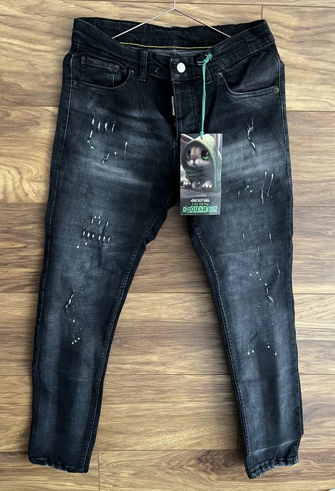 Dasqapred2 spodnie jeansowe męskie