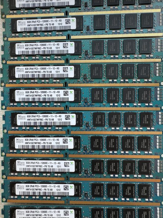 Память DDR3 8Гб (8Gb) PC3 10600E / 12800E / 14900E ECC Unbuffered