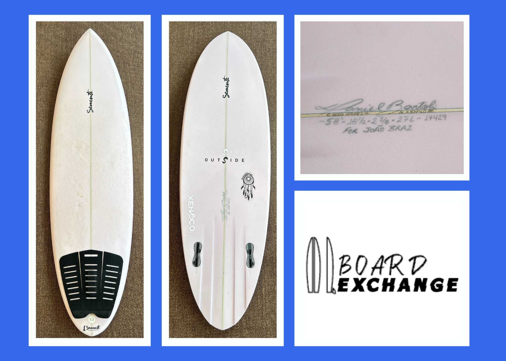 Prancha Surf - Semente Custom twin fin 5'8'' 00045