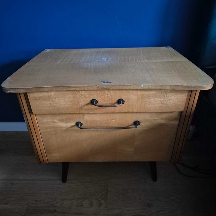 Komplet 2 szafki nocne/ komody vintage retro PRL