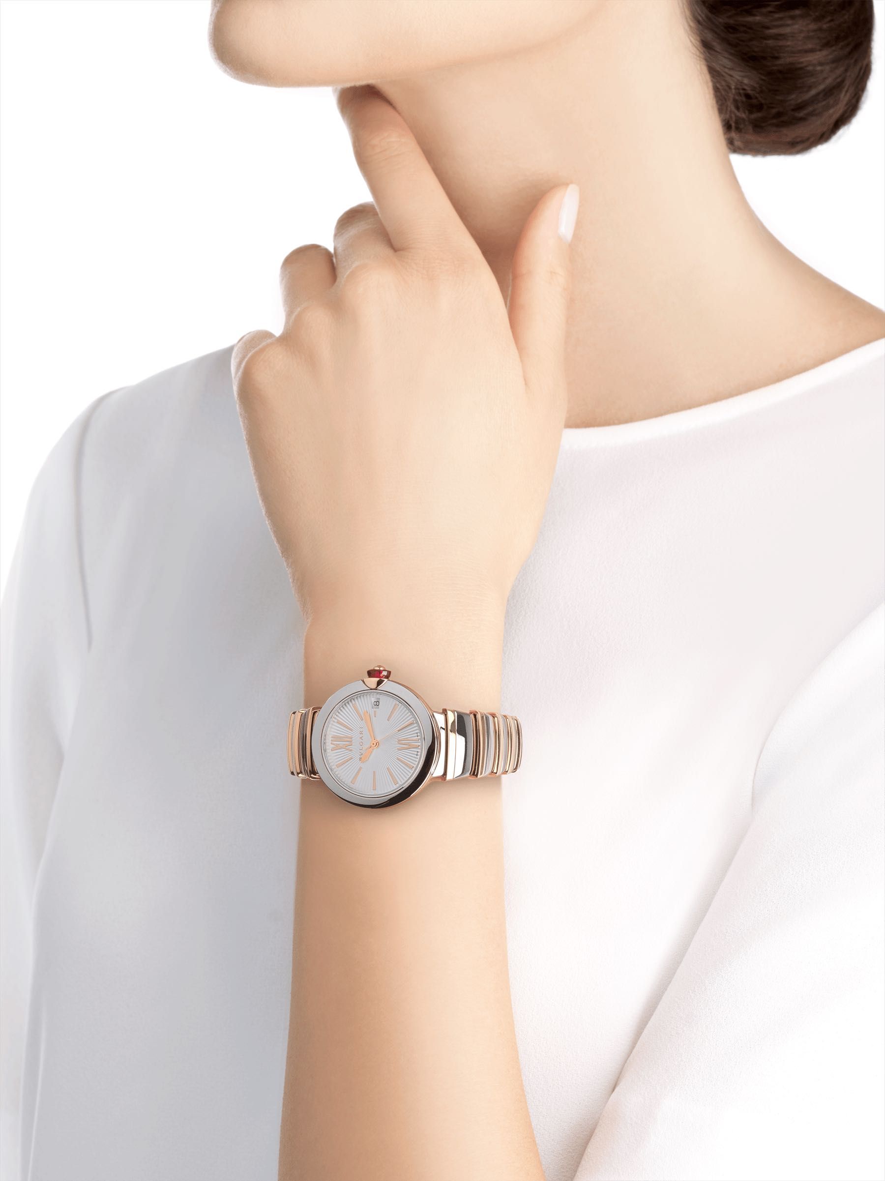 Bulgari Lucea 36mm stal/złoto 18k automatic