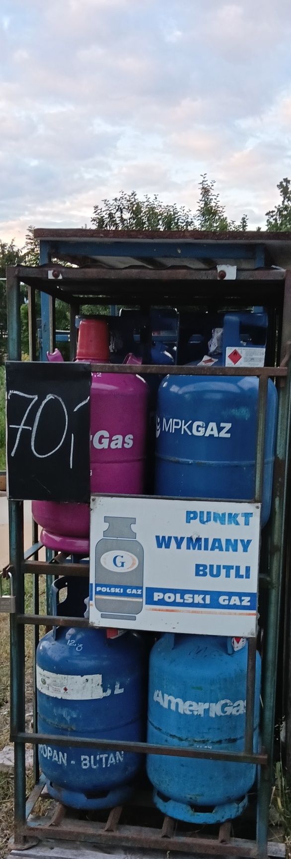 Wymiana butli gazowych