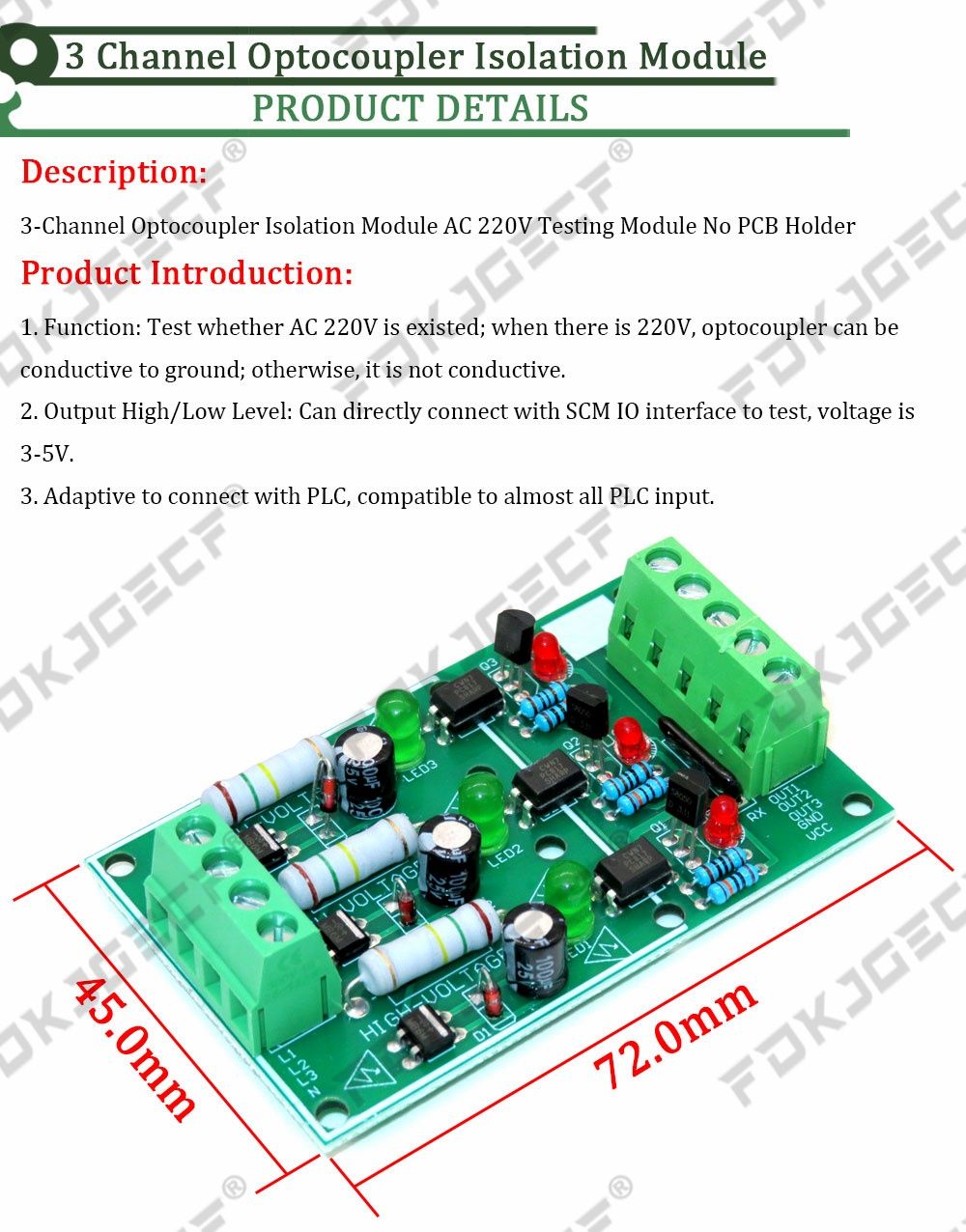 Konwerter poziomów napięć 230V - 3,3/5 V Arduino ESP32