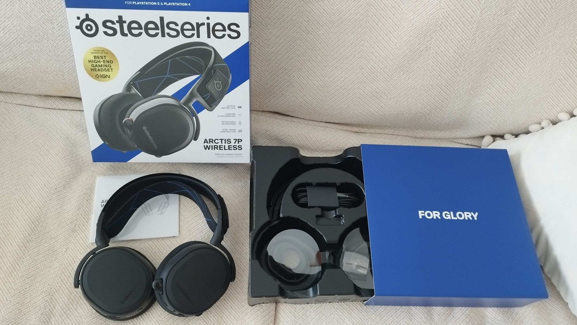 Headset sem fios Steelseries 7P PS5 PS5 PC