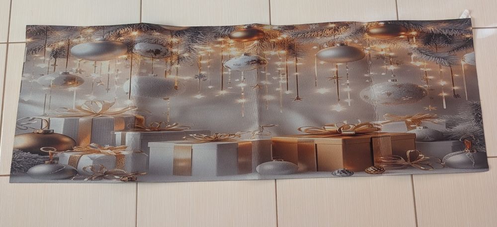 Dywanik chodnik chodniczek świąteczny wycieraczka mata świąteczna