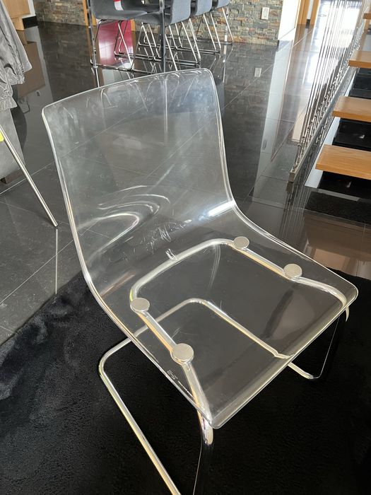 4 cadeiras acrilico IKEA Tobias