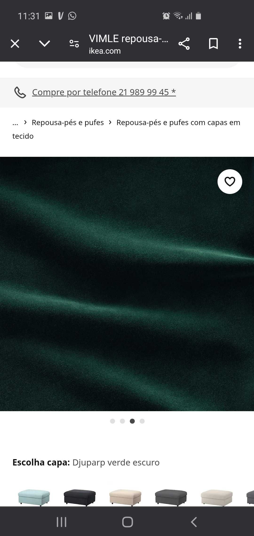 Capa VIMLE para Repousa-Pé
