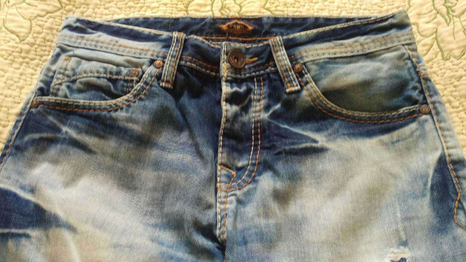 шорты джинсовые подросток состояние новых,хлопок размер 44 или S
