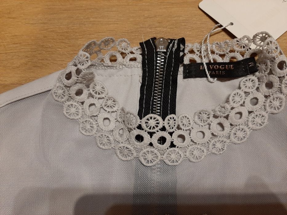 Bluzka koronka M szara