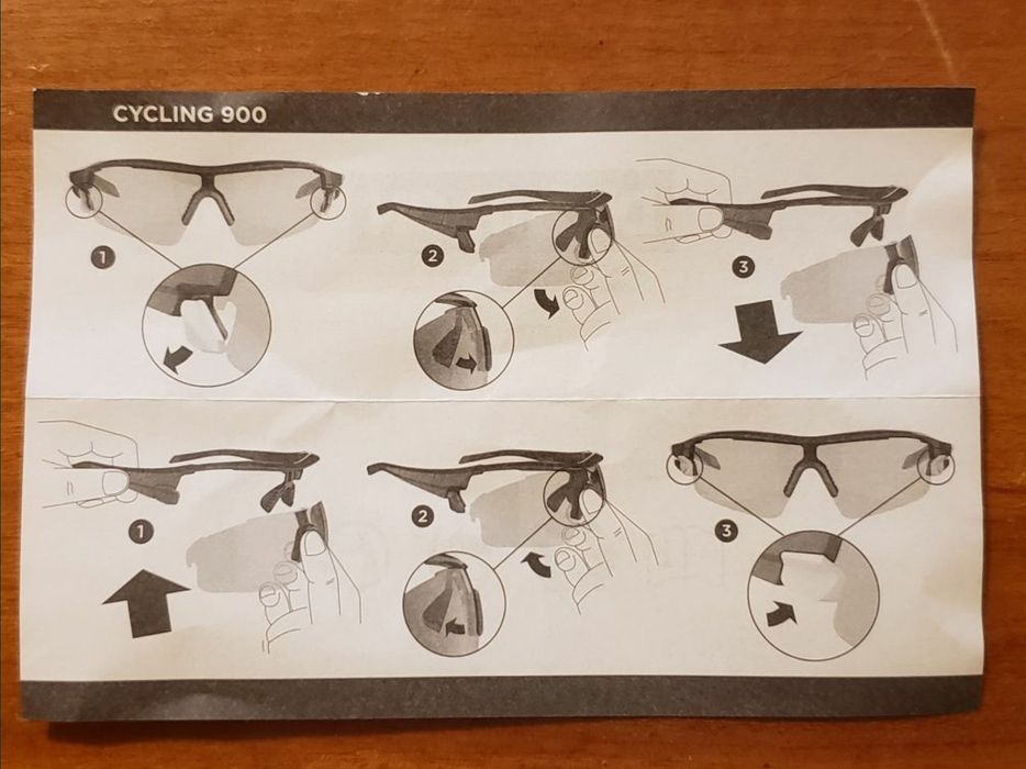 Óculos c/ 4 lentes intercambiáveis Decathlon Cycling 900