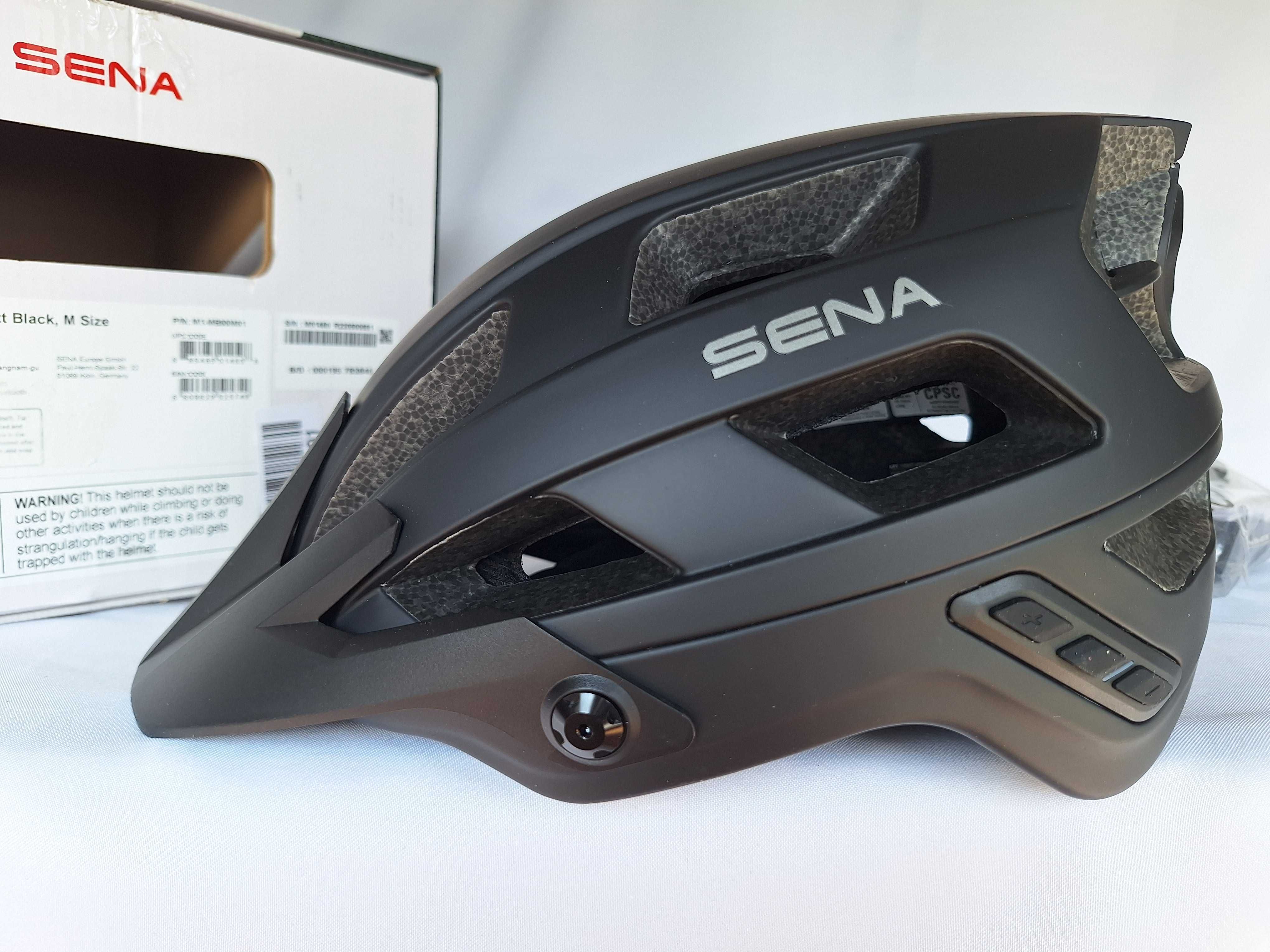 Kask rowerowy Sena Smart MTB Helmet M1 Matt Black M 55-59cm