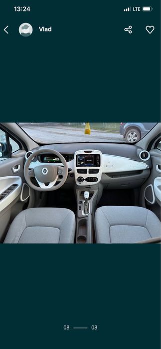 Оренда  Renault Zoe 2019 5тис  300км запас 40kwt  2019 рік