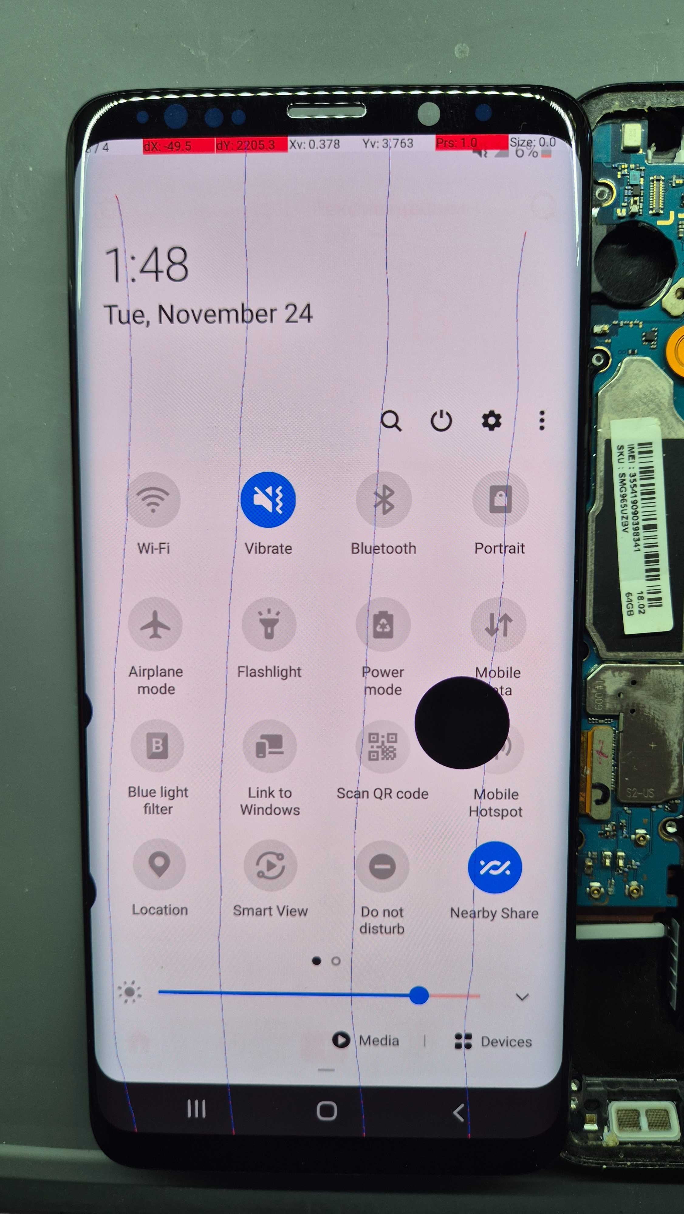 Samsung S9+ G965 дисплей з плямою