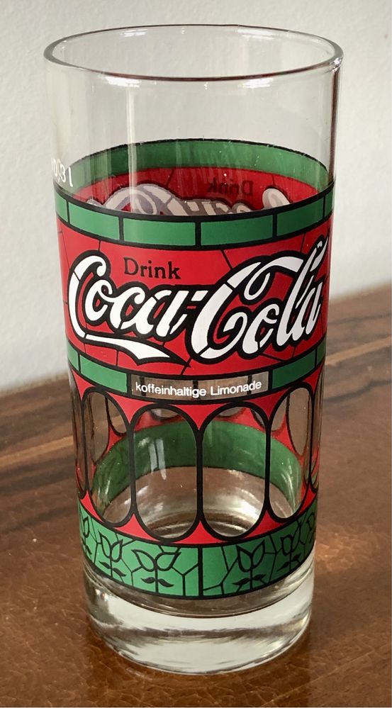 Oryginalne retro szklanki Tiffany Coca-Cola vintage 4x 300 ml Unikat !