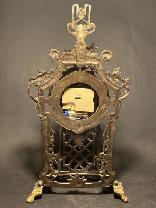 Zegar kominkowy mosiądz