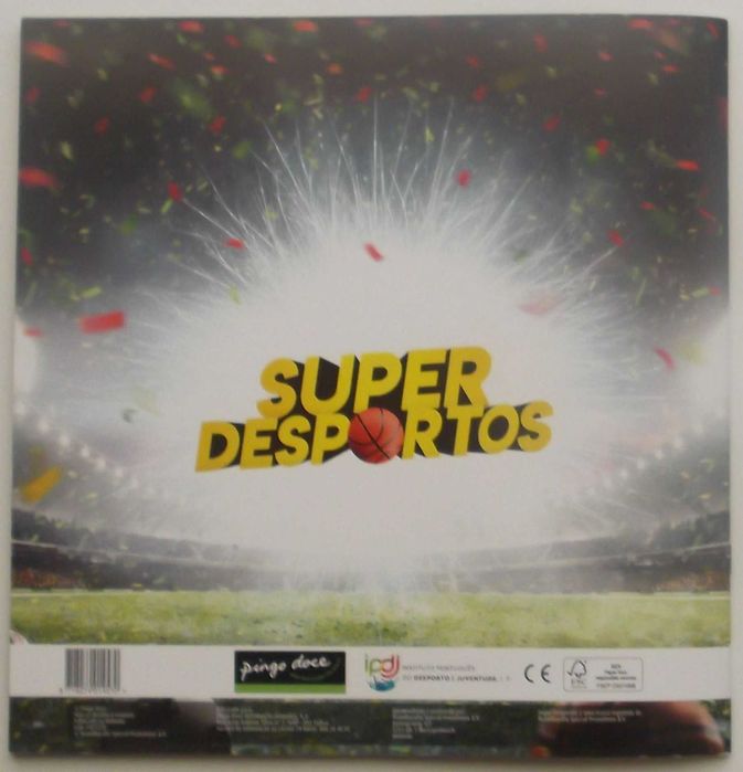 Caderneta + 120 Cartas Super Desportos