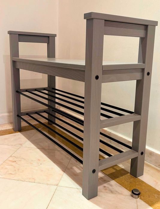 Sapateira banco c/arrumação HEMNES IKEA