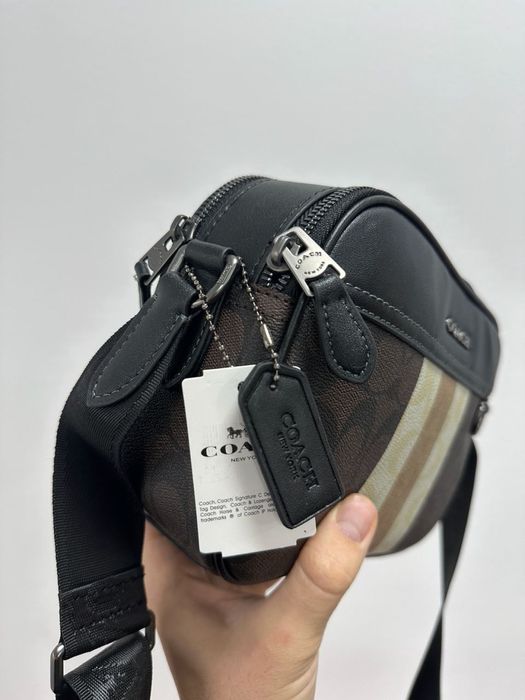 Чоловіча сумка Coach мужская сумка барсетка через плечо мессенджер