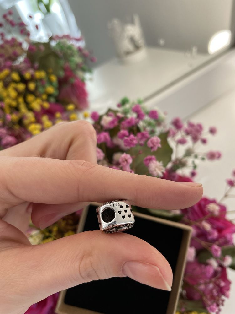 Zawieszki srebrne na bransolete charms srebro s925 zestaw 2 szt