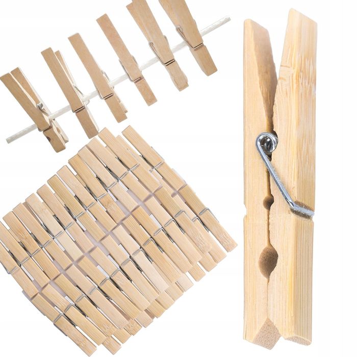 Klamerki do prania spinacze drewniane 48 szt spinacz klamerka suszarki